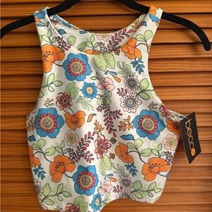Becca Floral Tank Top - Multicolor